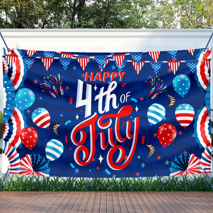 Sophena flag day banner 71x44 inches for outdoor celebrations and photo backdrop.