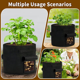 SORANGEUN 2-pack grow bags maximize space and yield.