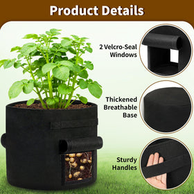 SORANGEUN 30-Gallon Grow Bag versatile for potatoes, tomatoes, and vegetables.