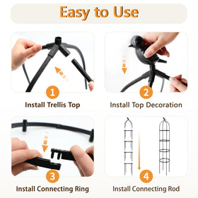 SORANGEUN rustproof coating resists weather for lasting garden support