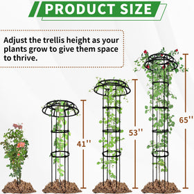 SORANGEUN adjustable-rings enable height customization as vines grow