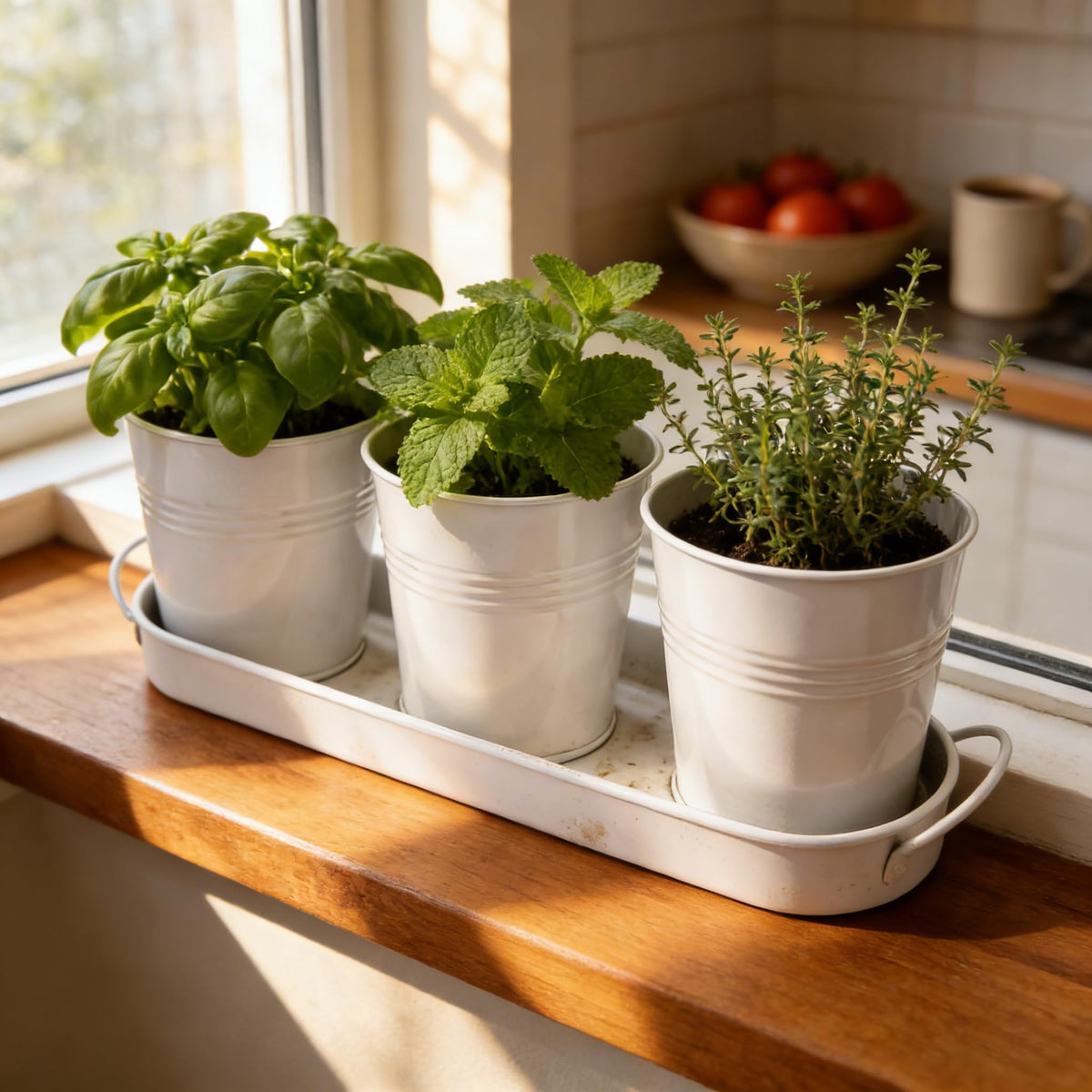 SORANGEUN three-pot set supports beginner-friendly balcony gardening.
