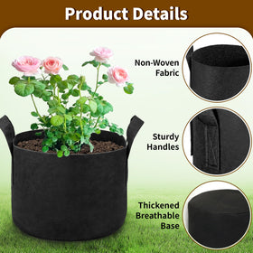 SORANGEUN breathable air-pruning grow bags promote denser root systems.
