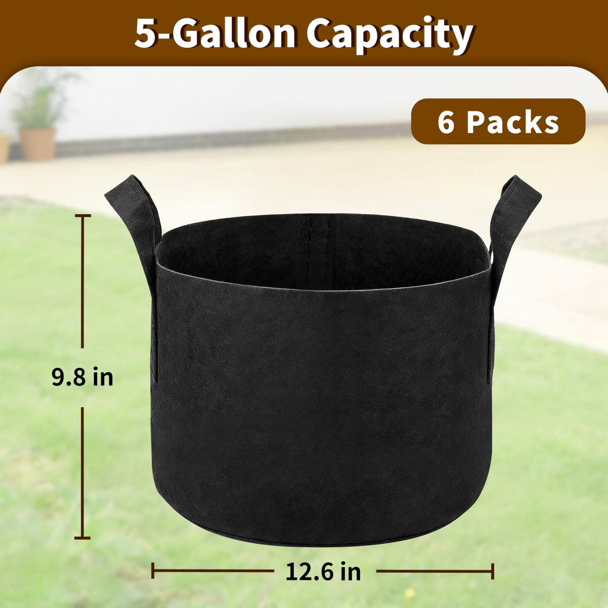 SORANGEUN heavy-duty 300g nonwoven fabric grow bags resist tearing under heavy soil.