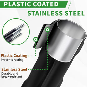 SORANGEUN sturdy-metal-core with UV coating resists rust and sun damage