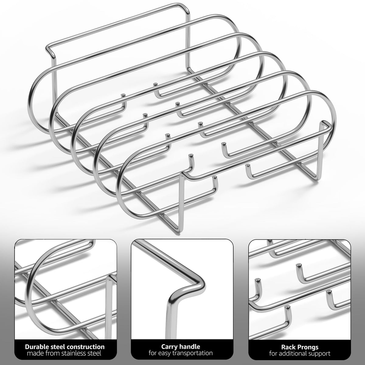 Sorbus rack holding multiple racks for gatherings and big meals.