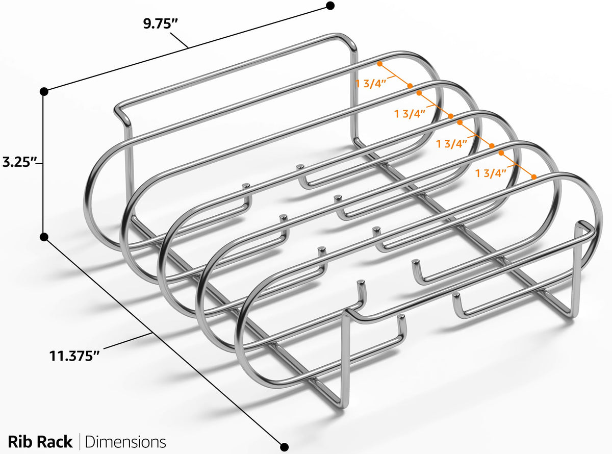 Sorbus rib rack designed with durable steel for long-lasting use.