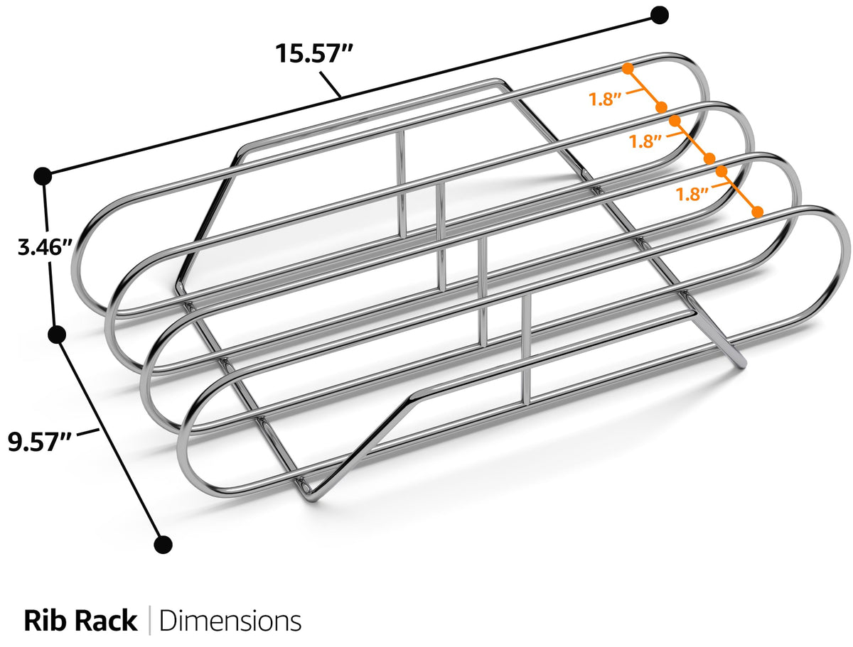 Sorbus Rib Rack XL stainless steel construction provides durability