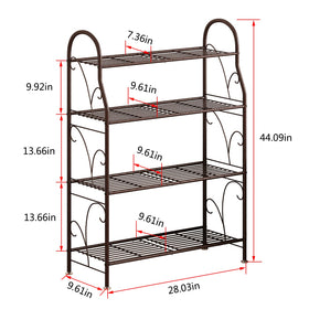 SORCEDAS sturdy iron frame with bronze finish for longevity.