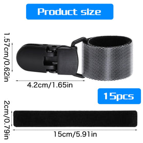 Sorcristy anti-wind flag clip on pole secures lightweight banners