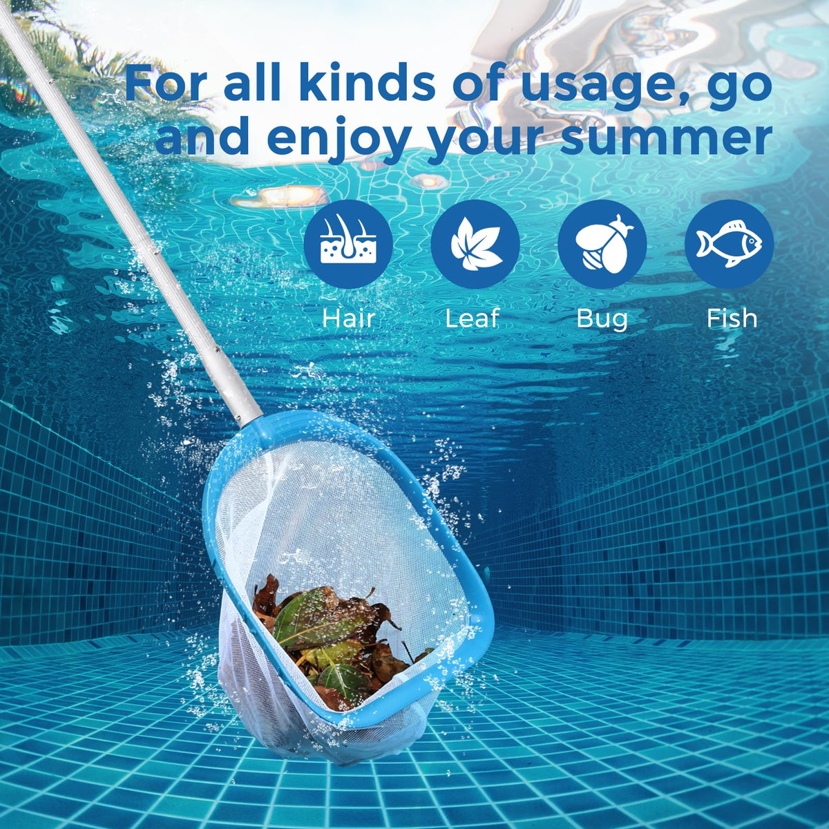 SORSWEET pool skimmer in use at home pools.