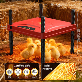 SORSWEET chick brooder in small farm setup offers space-efficient warmth
