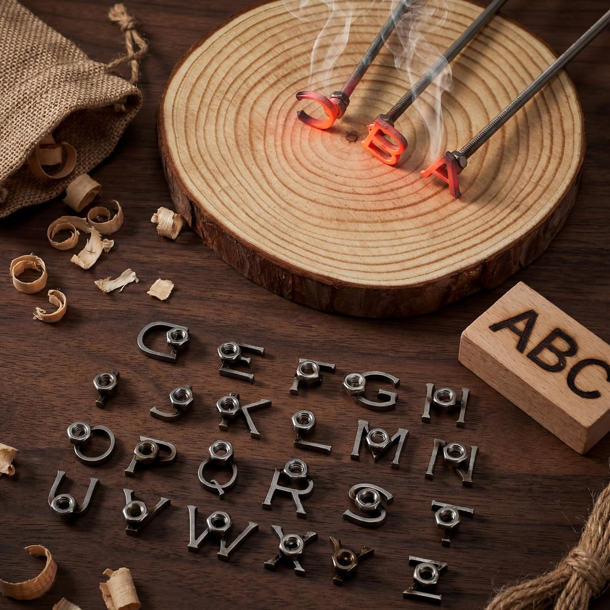 Sosation branding on wood and leather crafts