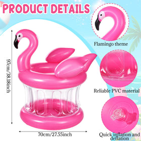 Sosation flamingo drink cooler highlights vibrant pink design for beach gatherings.
