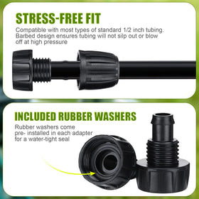 Sosation 1/2 inch drip hose fitting for quick, reliable connections.