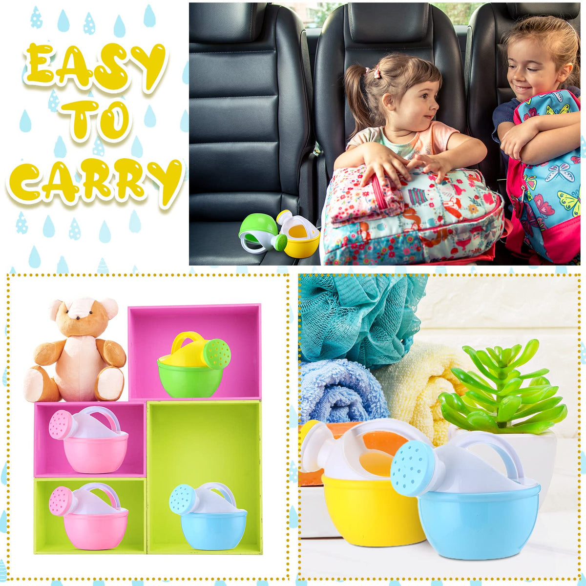 Sosation sand and water toy set featuring watering cans for beach fun