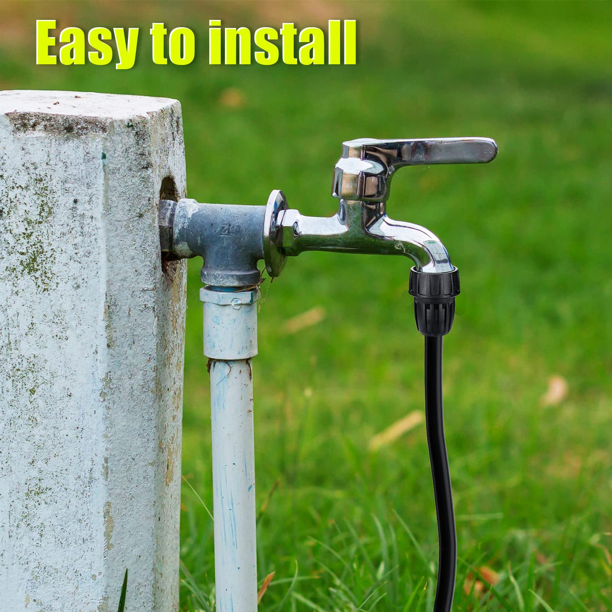 Sosation 3/4 to 1/2 inch faucet adapter for garden hoses.