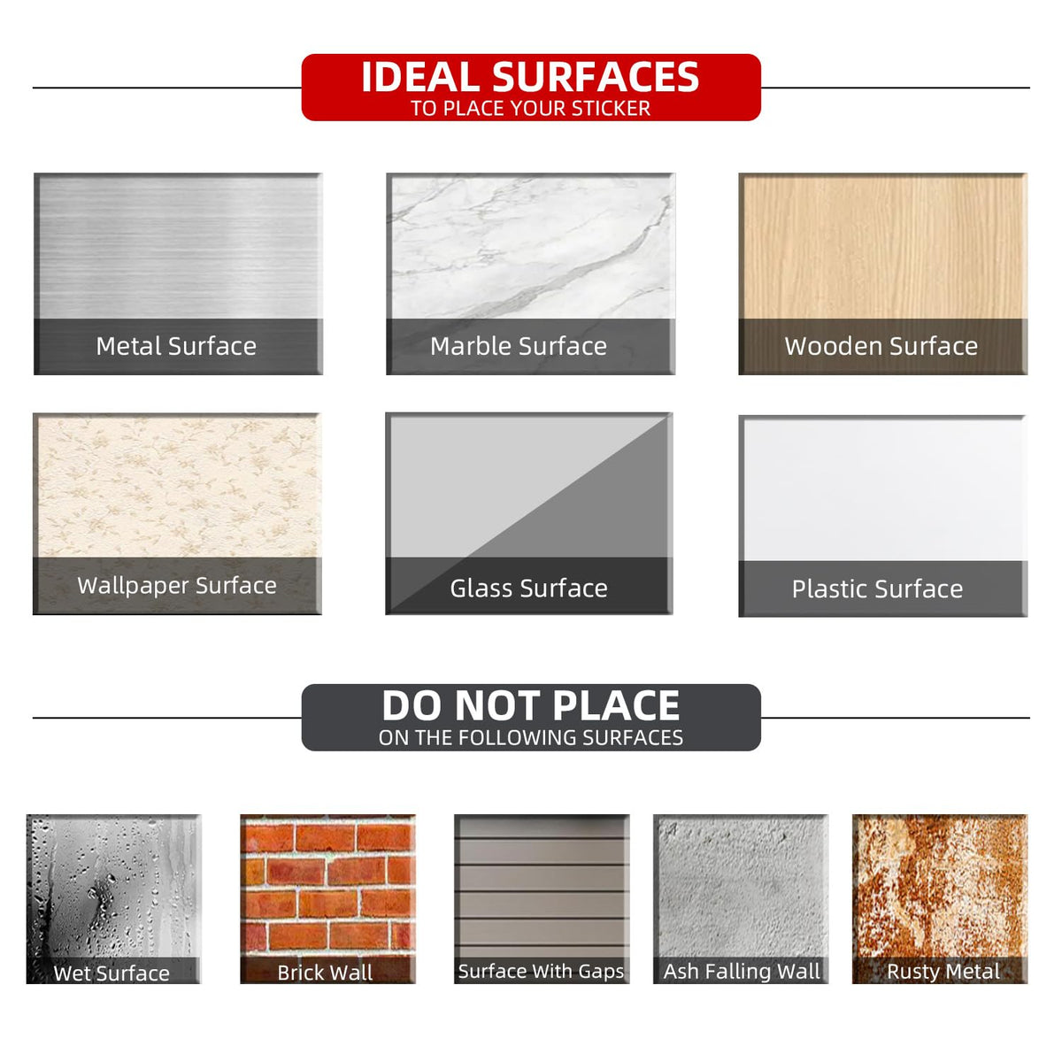 Soslina Quick Peel Stick application on doors or walls, no tools required.