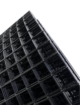 SOTEE black vinyl coated welded wire fence half-inch offers weather-resistant durability.