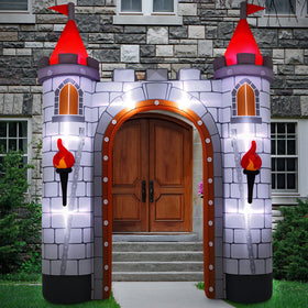 Sotiff Medieval Castle inflatable, 10 ft tall, ideal outdoor entry display