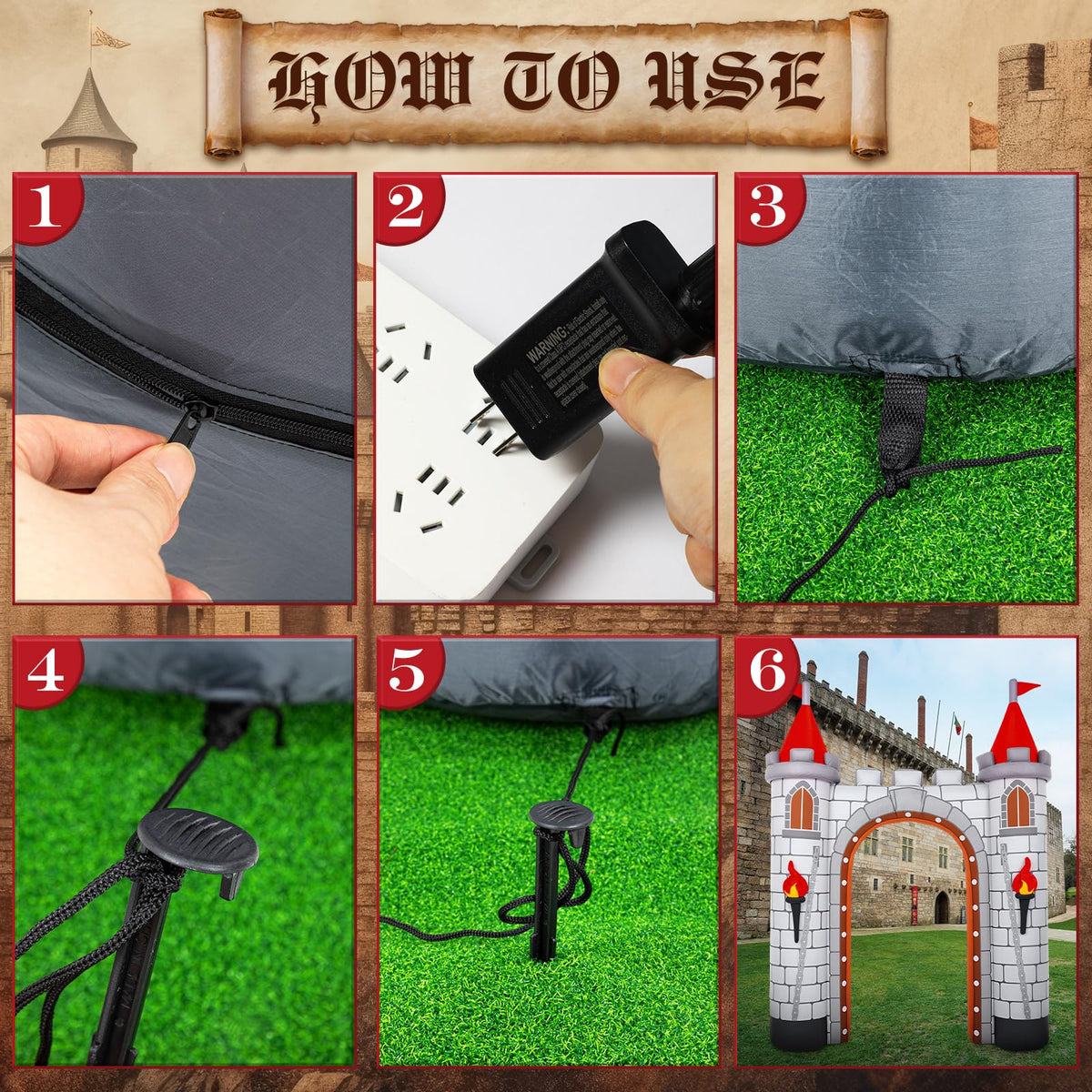 Sotiff multicolor medieval party decor enhances festival ambiance