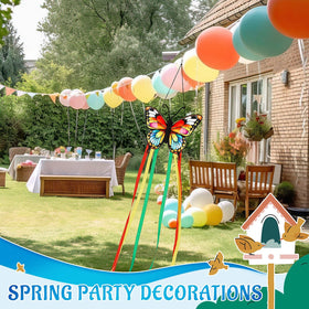 Soulchen butterfly windsock clip allows easy outdoor hanging.