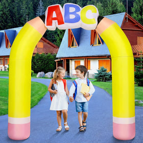 Soulchen 6.89ft arch ready to inflate quickly for easy party setup.