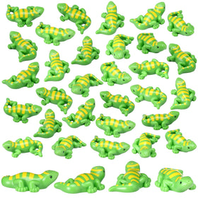 Soulchen mini resin gecko figurine collection adds playful decor on shelves.
