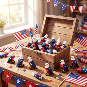 Soulchen Veterans Day eagle figurine for display