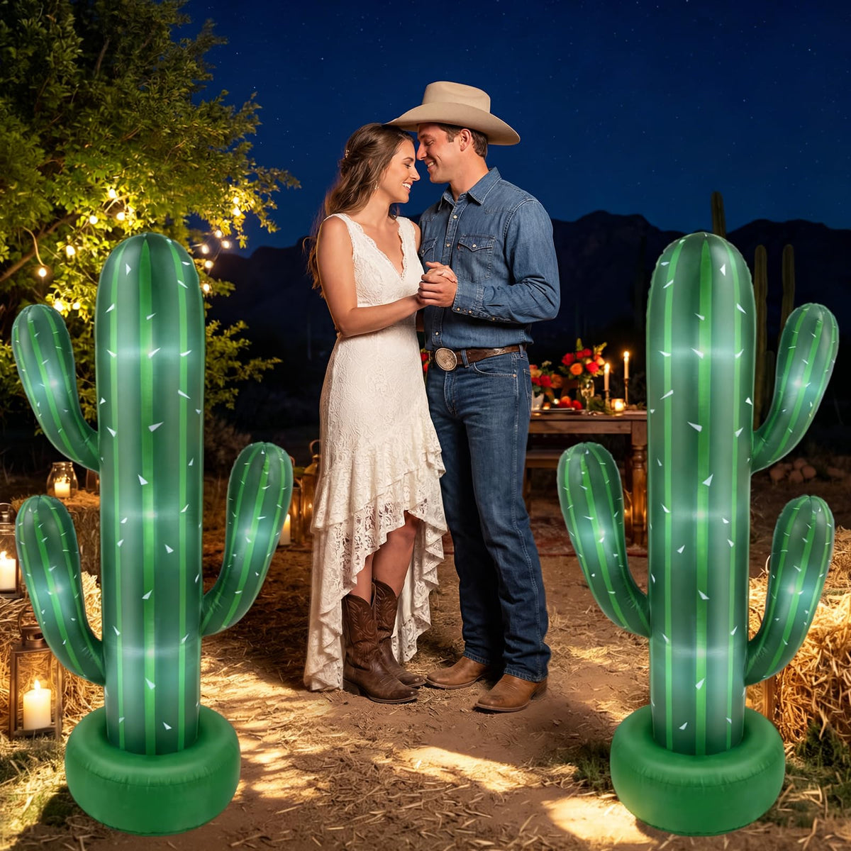 Soulchen waterproof polyester cactus decor stays durable for repeated use.