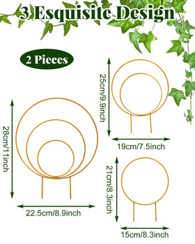 Sousac easy-install no-tools trellis circle, quick setup for lush growth.