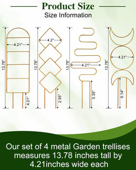 Sousac gold trellis round shape provides sturdy outdoor plant support.