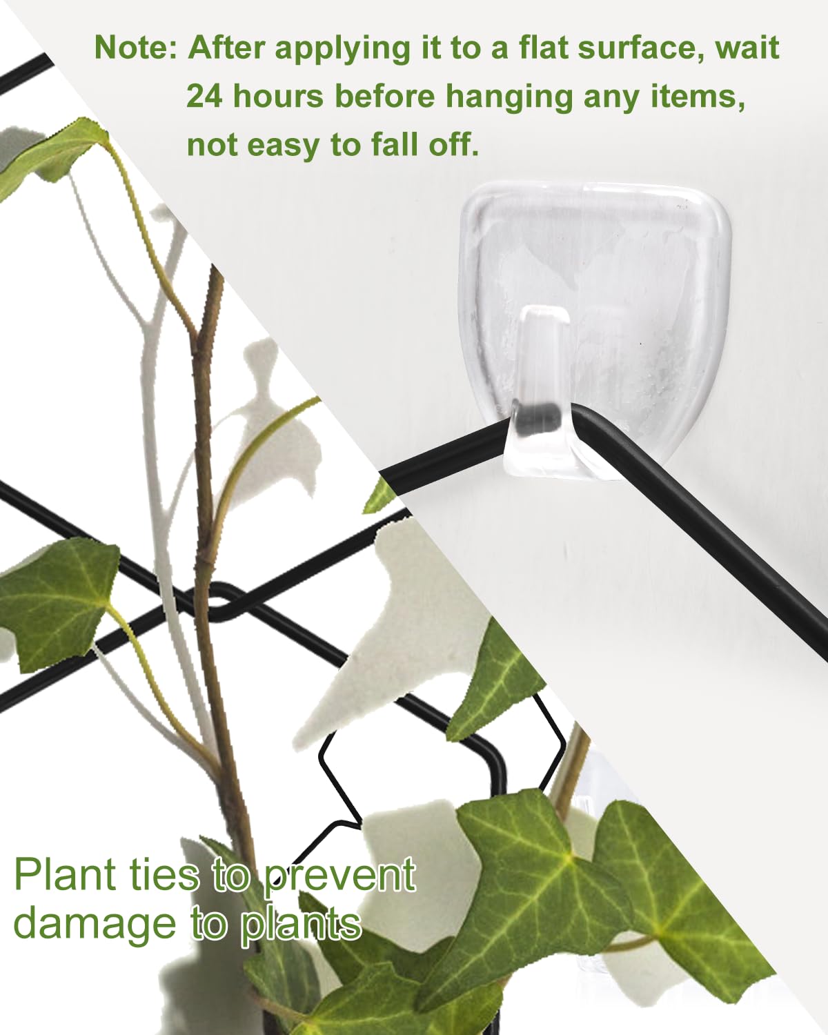 Sousac included hooks and straps simplify installation for walls or fences