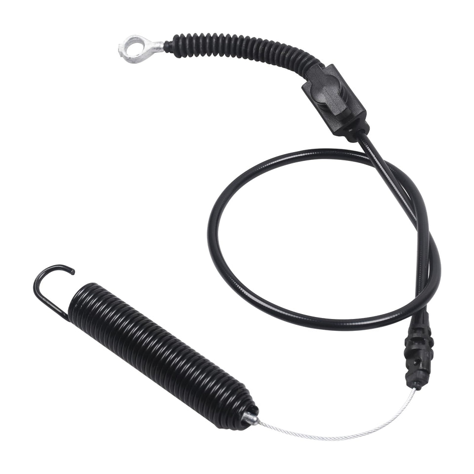 Sousery 946-05087D PTO handle cable closeup, showcasing robust build for dependable mower control.