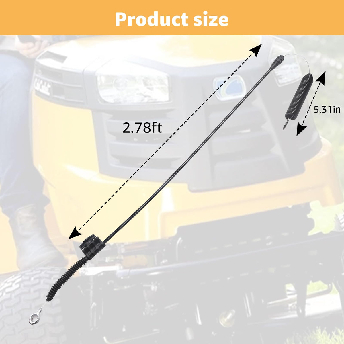 Sousery industrial-quality PTO cable, a reliable replacement part.