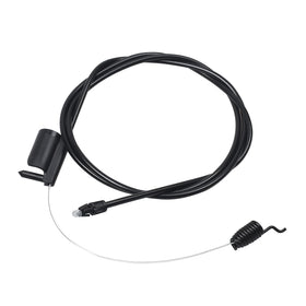 Sousery speed control cable closeup demonstrating durable build for dependable mower control