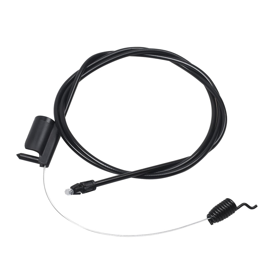 Sousery speed control cable closeup demonstrating durable build for dependable mower control