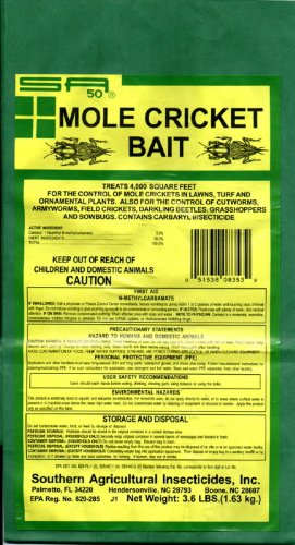 Southern Ag Mole Cricket Bait 9 lb protecting lawns and ornamental beds