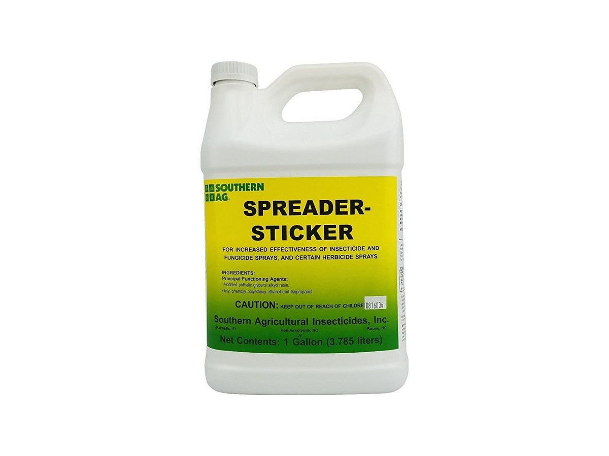 Southern Ag Spreader Sticker image showing spray-coverage for even leaf wetting and longer-lasting protection.