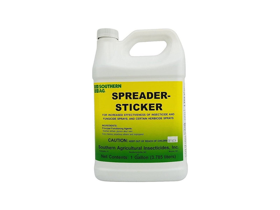 Southern Ag Spreader Sticker image showing spray-coverage for even leaf wetting and longer-lasting protection.
