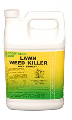 Southern Ag Trimec lawn weed killer bottle for broadleaf weed control in turf.