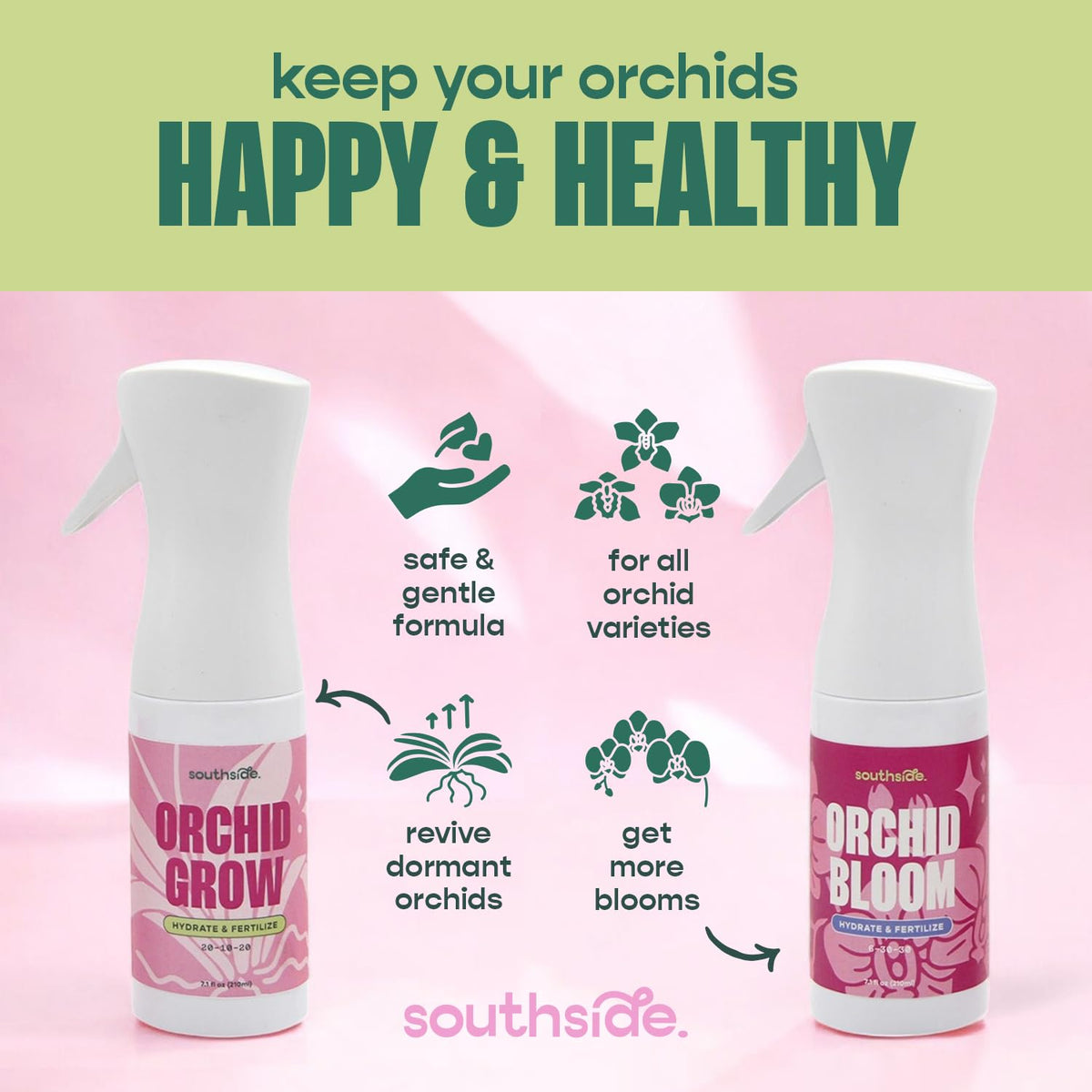 Southside Plants 16oz packaging highlights convenient ready-to-use formula.