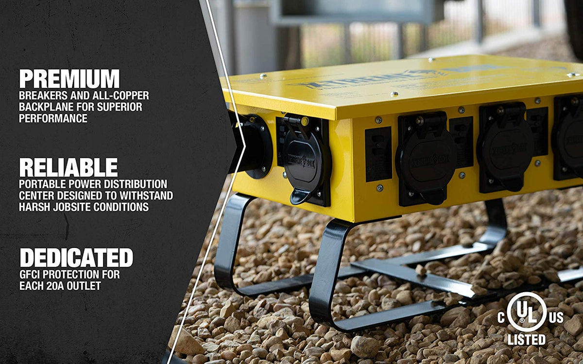 Southwire Power X-Treme Box's 14 GA steel housing withstands tough service.