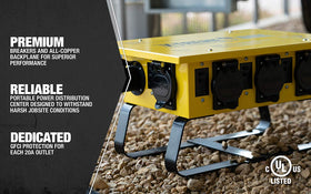 Southwire Power X-Treme Box's 14 GA steel housing withstands tough service.