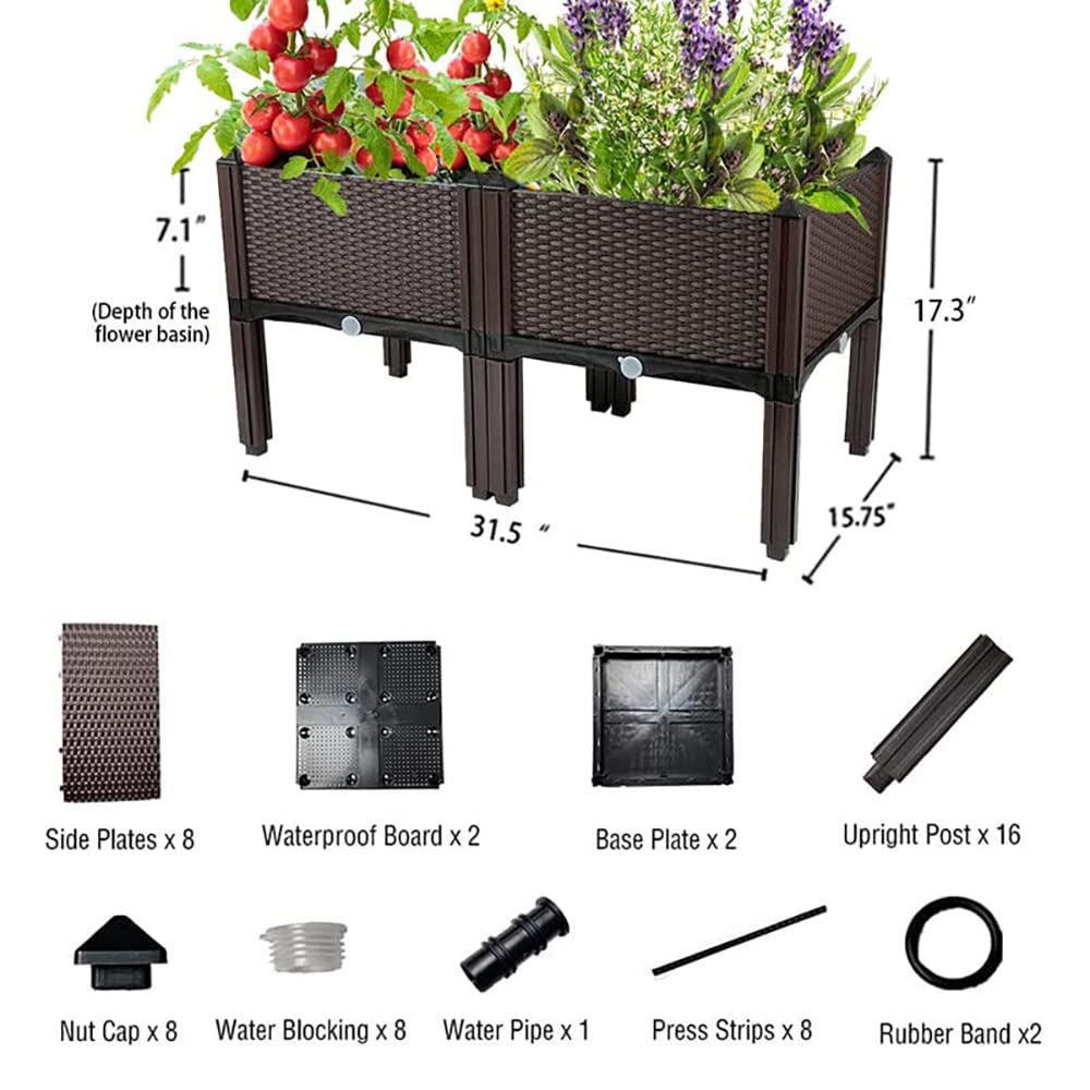 Souwuokoo raised bed ideal for vegetables, herbs, tomatoes, and flowers.