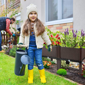 Souwuokoo raised bed with water storage tray supports healthy root hydration.