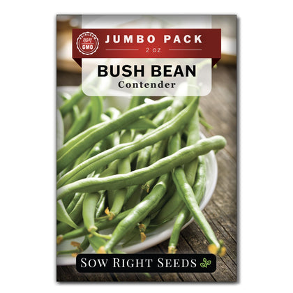 Sow Right Seeds Contender bulk pack ready for abundant home garden harvest.