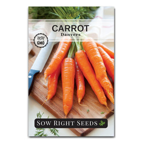 Sow Right Seeds Danvers 126 carrot seed pack for home planting