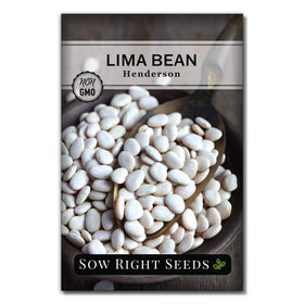 Sow Right Seeds Henderson Lima bean packet front for garden planting