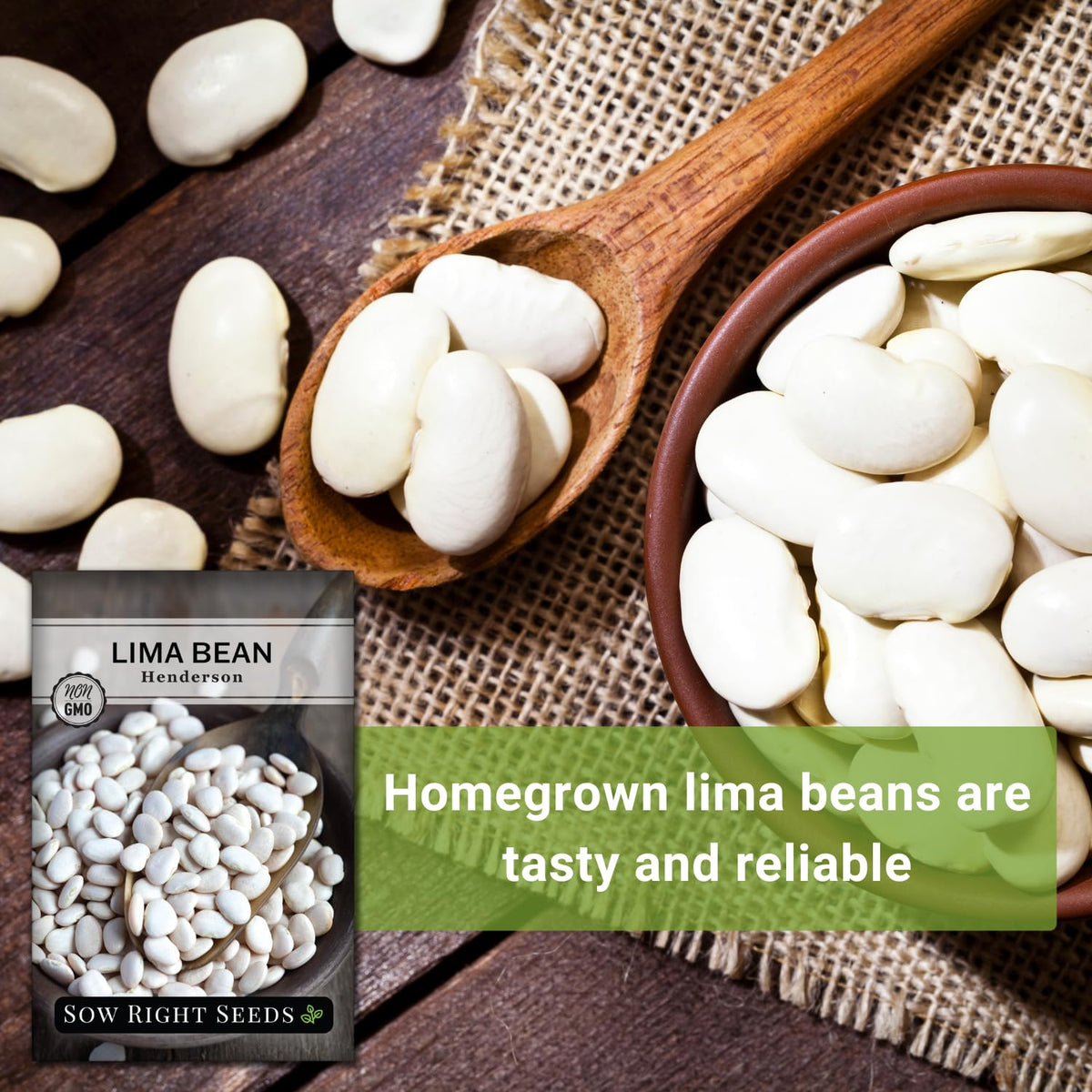 Henderson Lima beans in canning-ready scene for storage